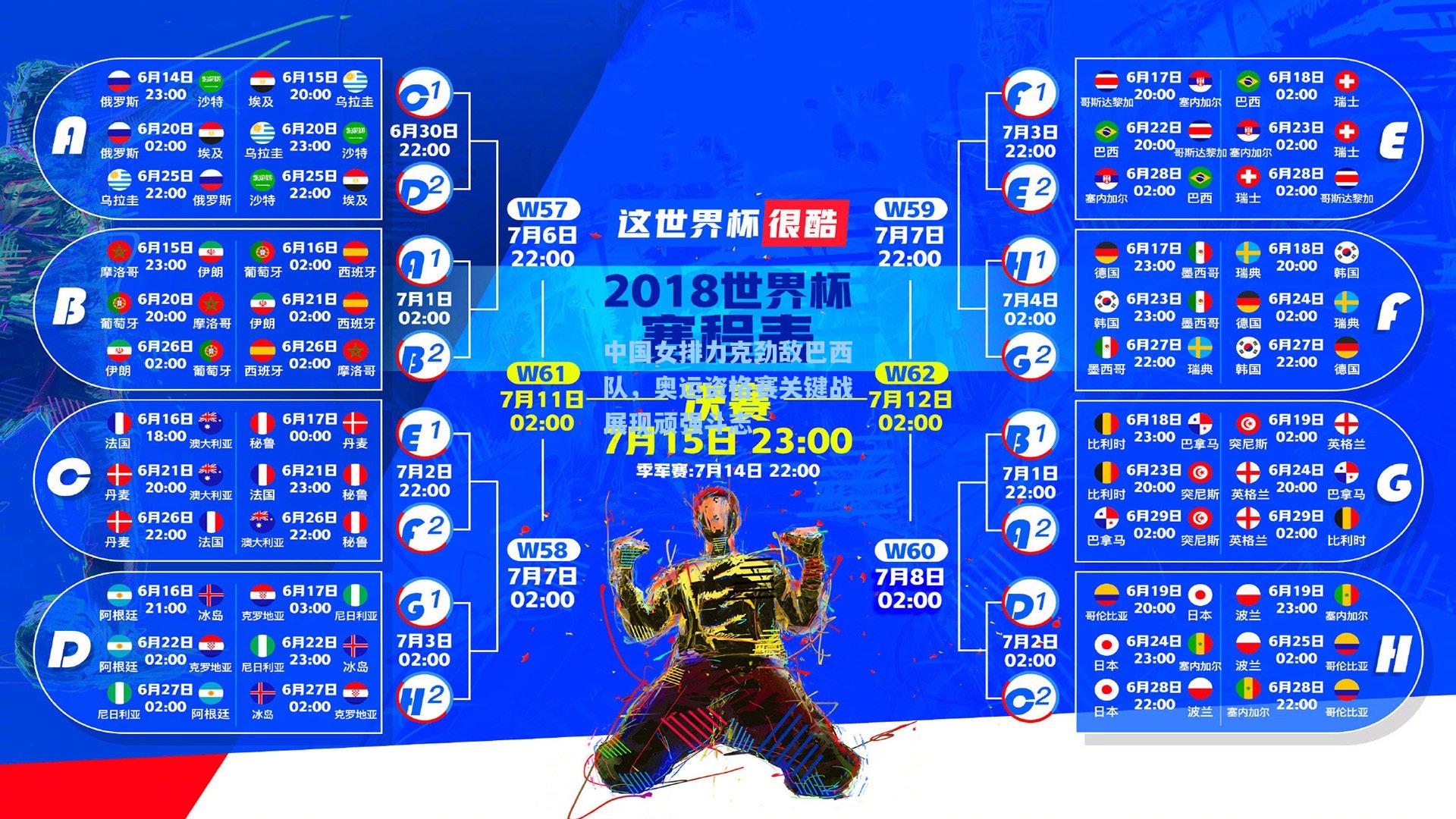 中国女排力克劲敌巴西队，奥运资格赛关键战展现顽强斗志